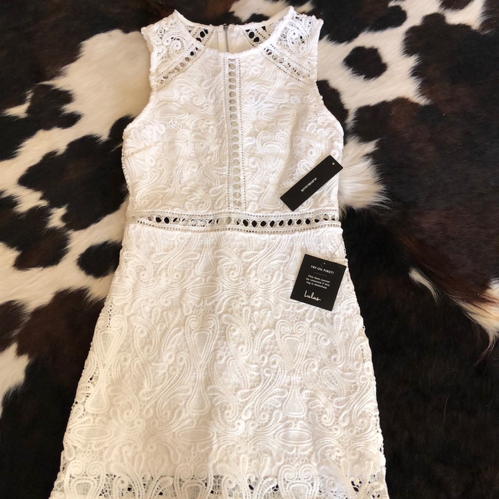 White short dress
